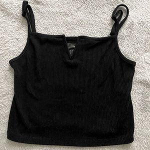 Black Cropped Tank